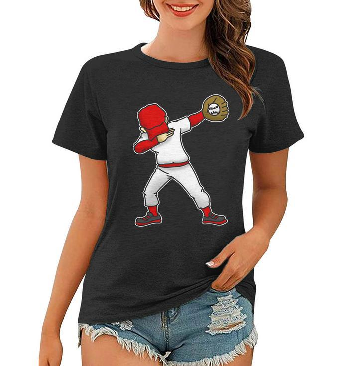 Dabbing Baseball Player Women T-shirt