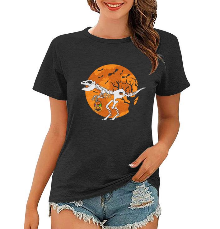 Dinosaur Funny Halloween Quote Women T-shirt