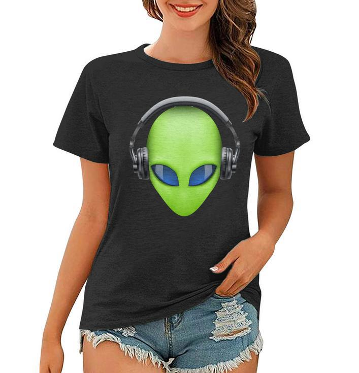 Dj Alien Headphones Tshirt Women T-shirt