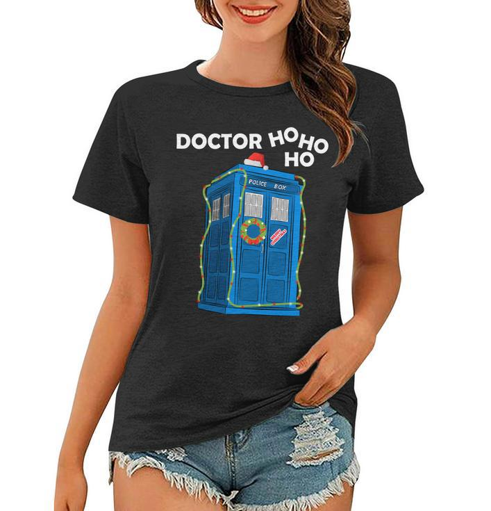 Doctor Ho Ho Ho Funny Christmas Graphic Design Printed Casual Daily Basic Women T-shirt