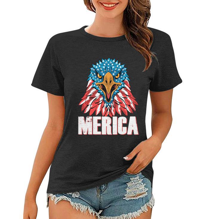 Eagle Mullet 4Th Of July Usa American Flag Merica Gift V6 Women T-shirt