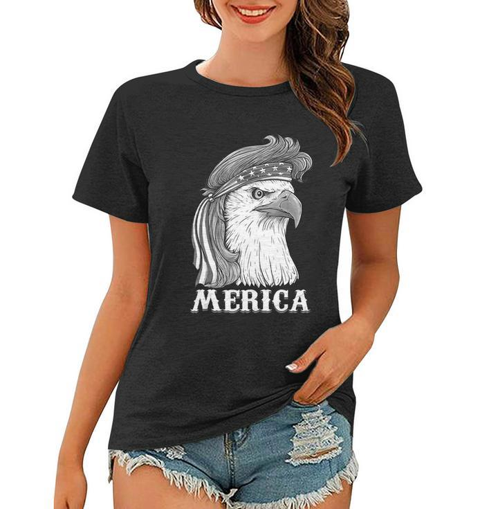Eagle Mullet 4Th Of July Usa American Flag Merica Gift V8 Women T-shirt
