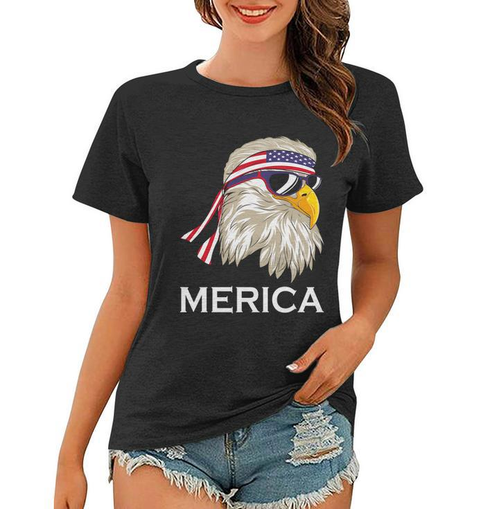 Eagle Mullet 4Th Of July Usa Merica Funny 4Th Of July Gift Women T-shirt