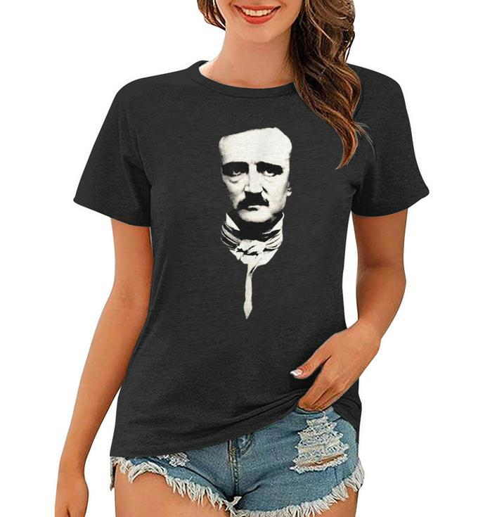 Edgar Allan Poe | Writer | Face Portrait |  Women T-shirt