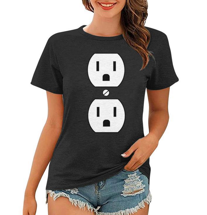 Electrial Outlet Plug Costume Women T-shirt