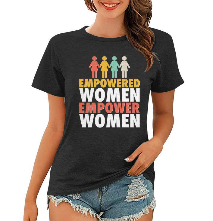 Empowered Women Empower Women Vintage Colors Graphic Design Printed Casual Daily Basic Women T-shirt