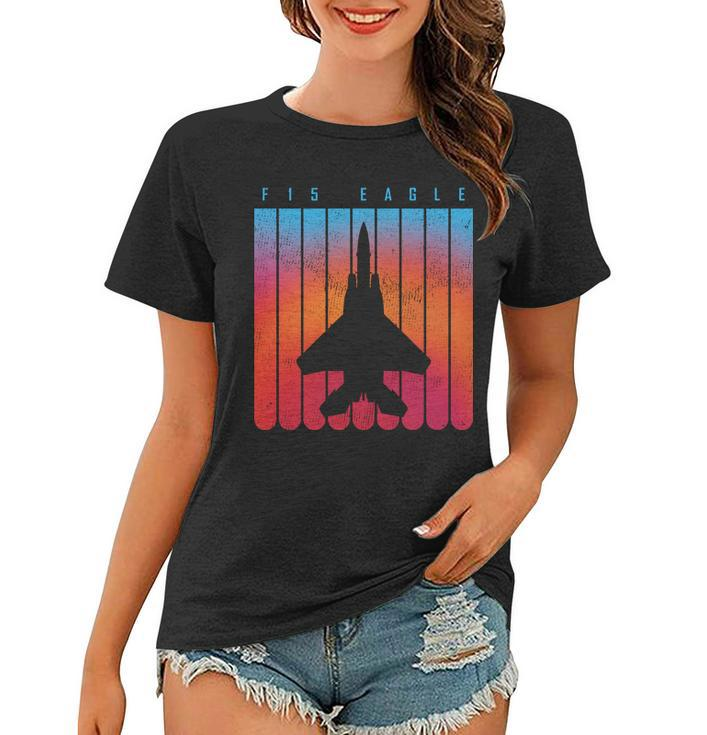 F-15 Eagle Jet Fighter Retro Tshirt Women T-shirt