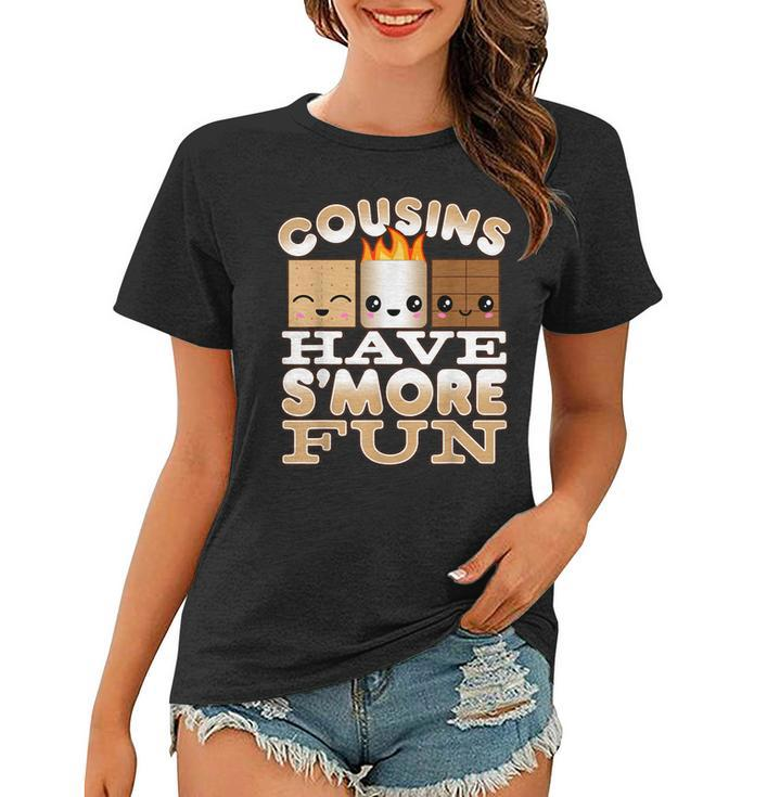 Family Camping  For Kids Cousins Have Smore Fun  Women T-shirt