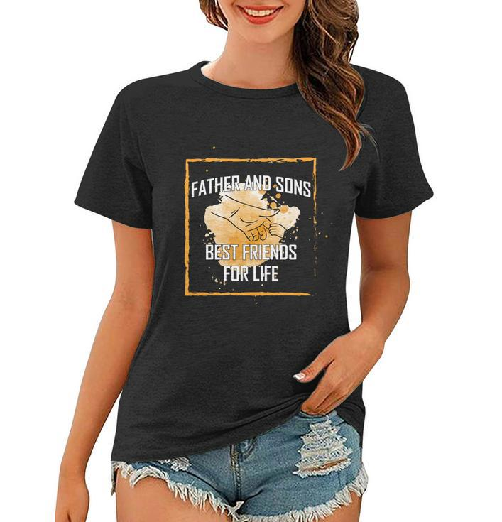 Father And Sons Best Friends For Life Fathers Day Gifts Graphic Design Printed Casual Daily Basic Women T-shirt