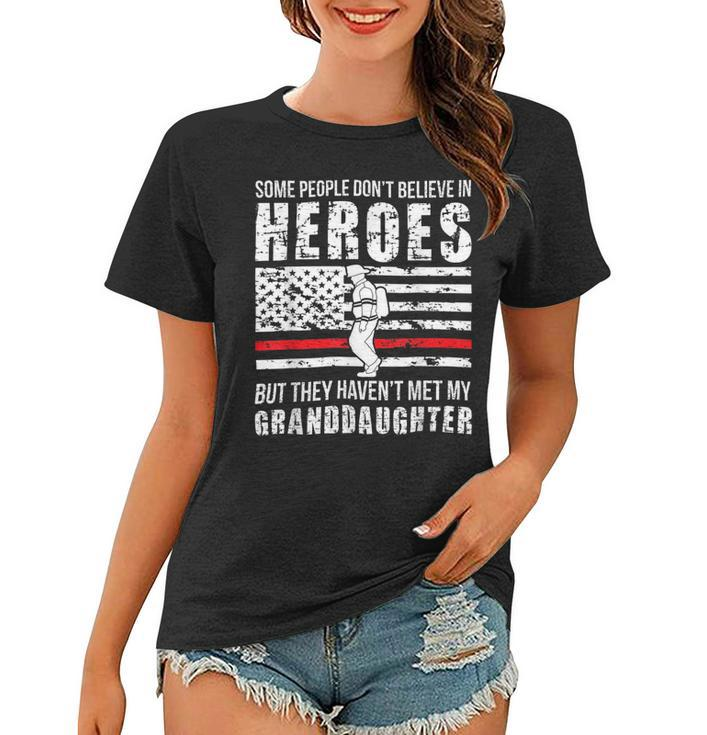 Firefighter Shes My Granddaughter Grandma Of A Firefighter Grandma Women T-shirt