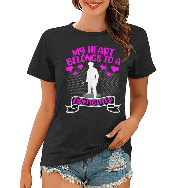 Firefighter Special Present For Firemen Firefighters Wife Girlfriend Women T-shirt