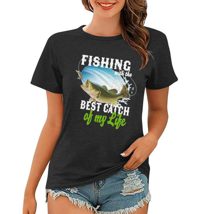 Fishing Husband Wife Marriage Women T-shirt