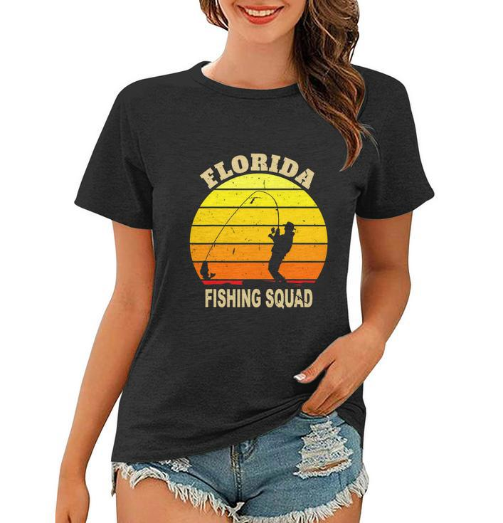 Florida Fishing Squad For Deep Sea Funny Fisherman Women T-shirt