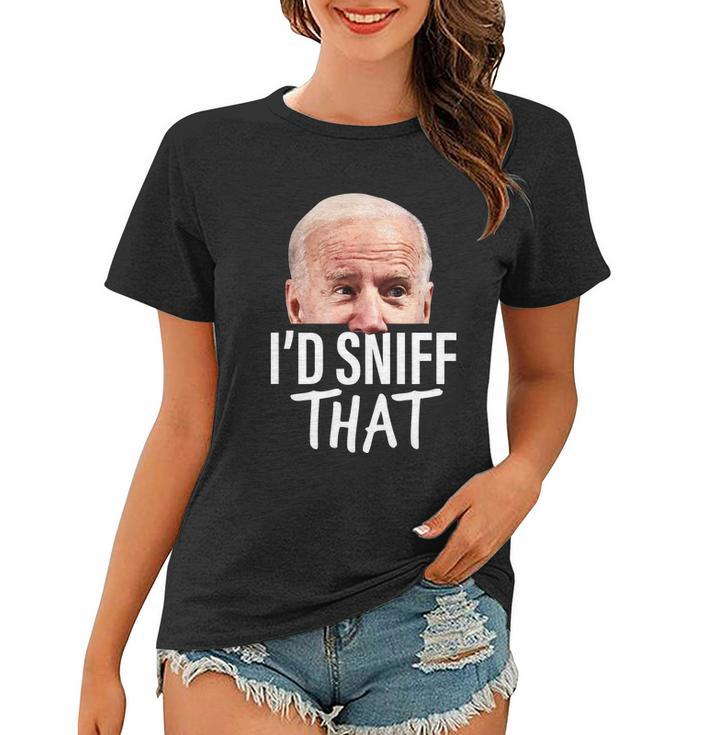 Funny Anti Biden Fjb Dementia Biden Poopypants Funny Anti Biden Sleepy Joe Women T-shirt