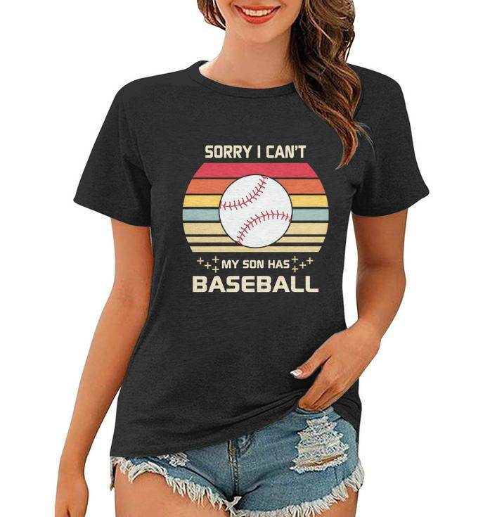 Funny Baseball Mom Funny Baseball Son Funny Baseball Quotes Retro Baseball Women T-shirt
