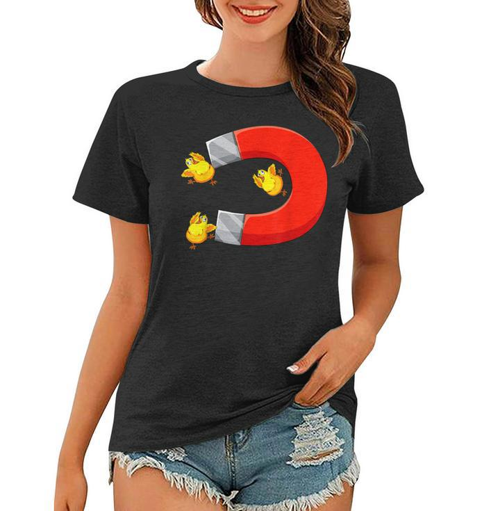 Funny Chicks Magnet Diy Halloween Office Party Costume   Women T-shirt