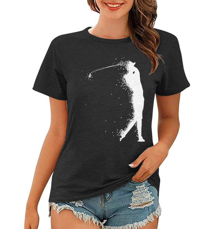 Golf Swing Splatter Golfer Logo Tshirt Women T-shirt