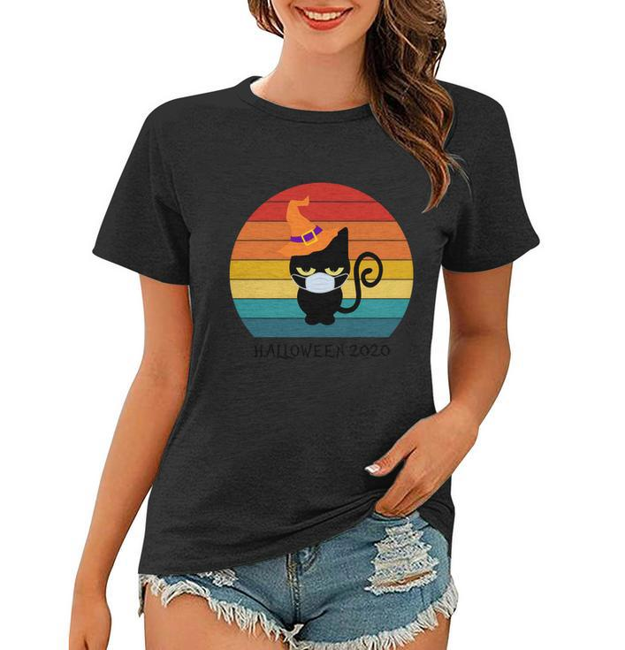 Halloween 2020 Cat Halloween Quote Women T-shirt