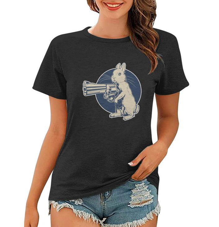Hare Trigger Gangster Bunny Women T-shirt