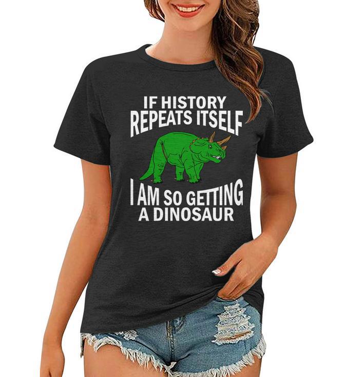 History Repeating Dinosaur Tshirt Women T-shirt