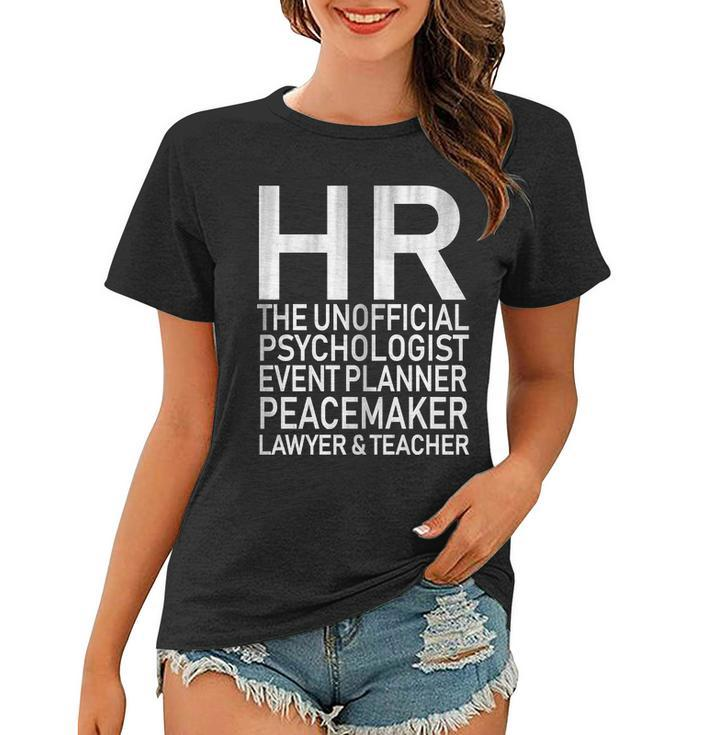 Hr The Unofficial Psychologist  Graphic Design Printed Casual Daily Basic Women T-shirt