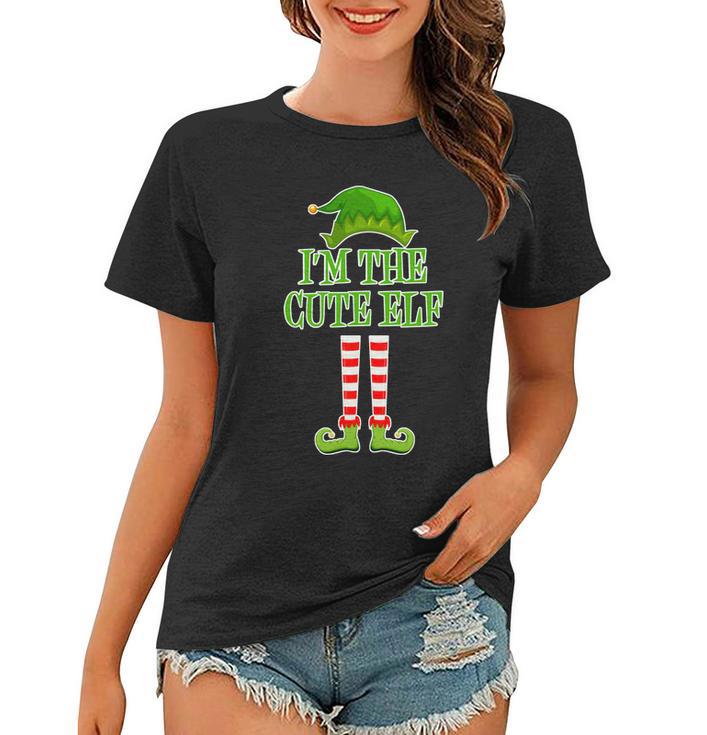 Im The Cute Elf Matching Family Christmas Tshirt Women T-shirt