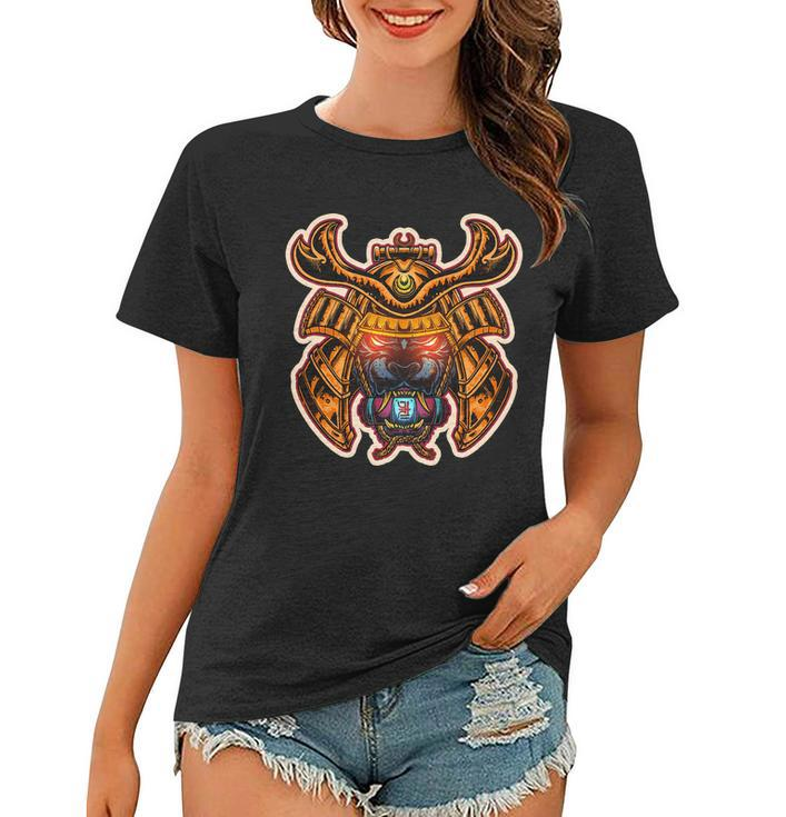 Japanese Samurai Warrior Demon Dog Tshirt Women T-shirt