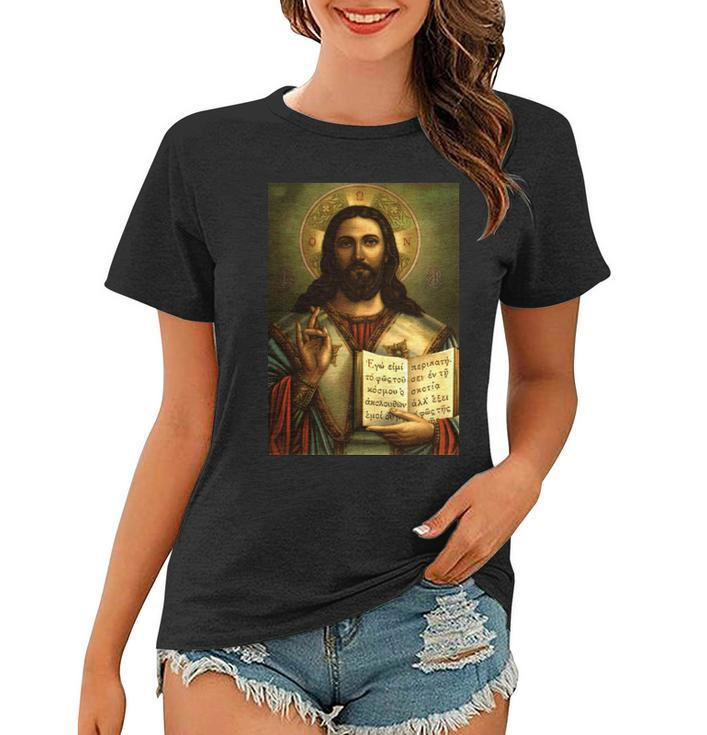 Jesus Christ Religious Photo Women T-shirt