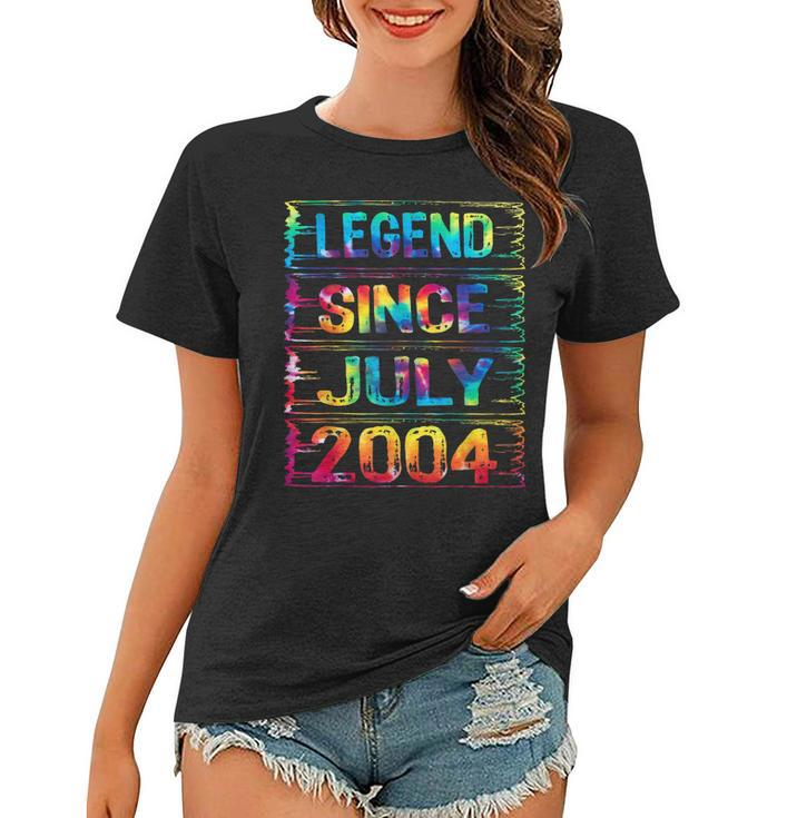 July 18 Years Old Since 2004 18Th Birthday Gifts Tie Dye  Women T-shirt