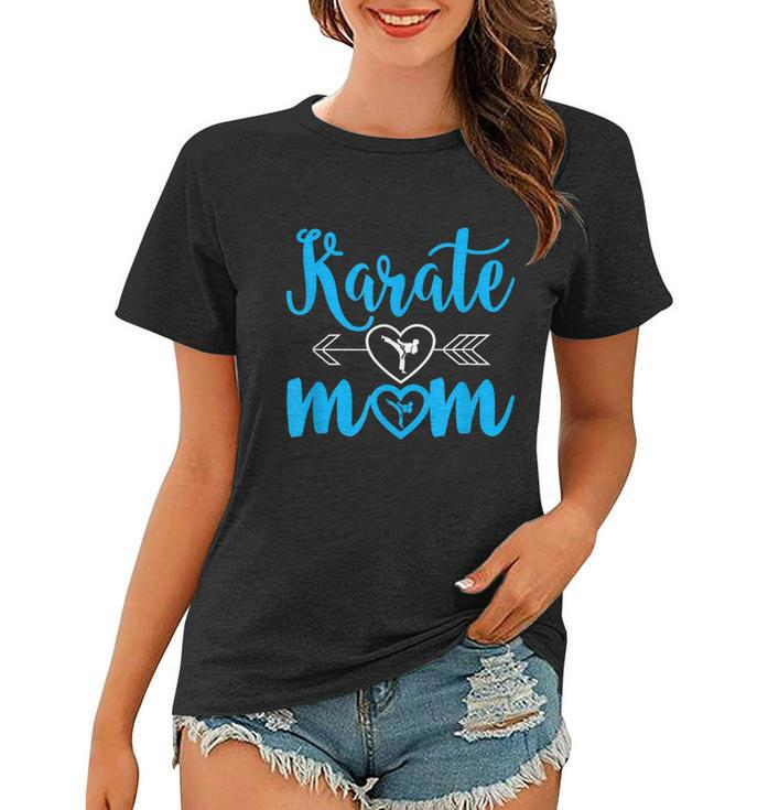 Karate Mom Funny Proud Karate Mom Graphic Design Printed Casual Daily Basic Women T-shirt