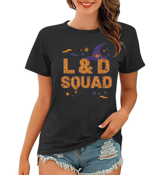 L&D Squad Witch Hat Labor And Delivery Nurse Crew Halloween  Women T-shirt