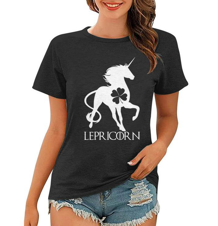 Lepricorn Leprechaun Unicorn St Patricks Day Tshirt Women T-shirt