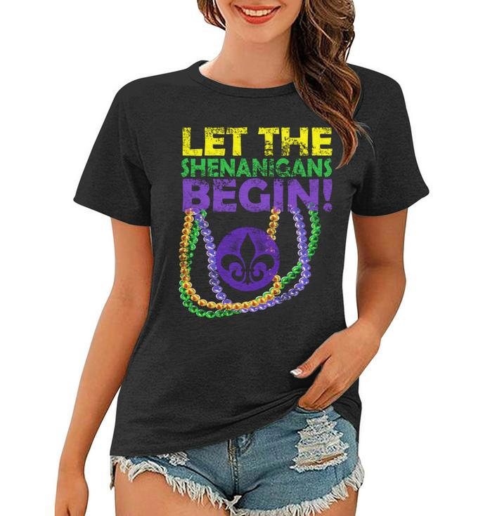 Let Shenanigans Begins Mardi Gras Women T-shirt