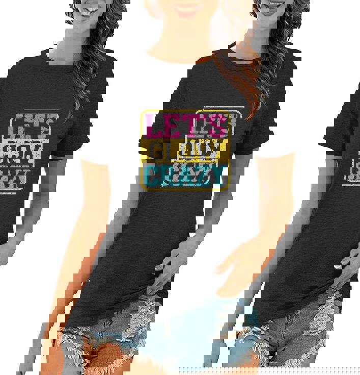 Lets Glow Crazy Party Glow Birthday Party Graphic Design Printed Casual Daily Basic Women T-shirt