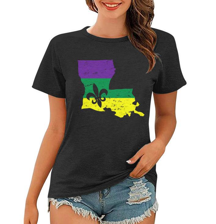 Louisiana Mardi Gras Tshirt Women T-shirt