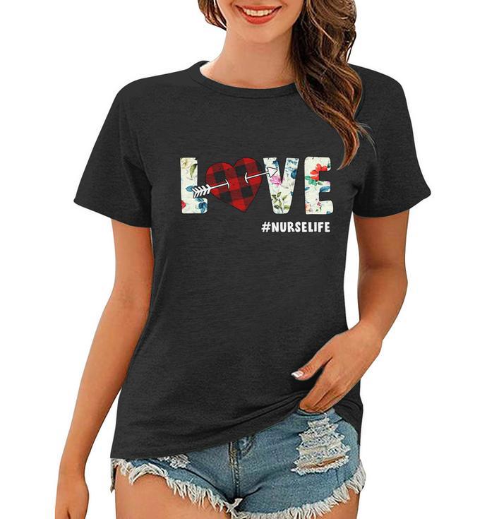 Love Nurselife Arrow Heart Tshirt Women T-shirt