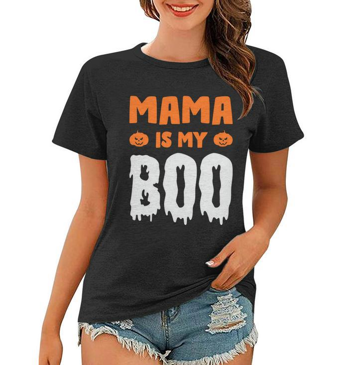 Mama Is My Boo Halloween Quote Women T-shirt