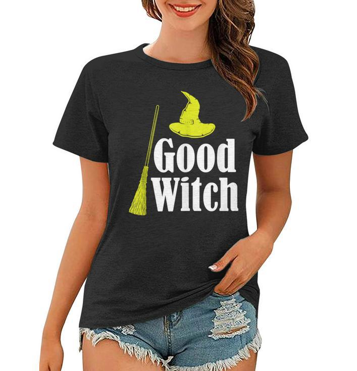 Mens Good Witch Witchcraft Halloween Blackcraft Devil Spiritual  Women T-shirt