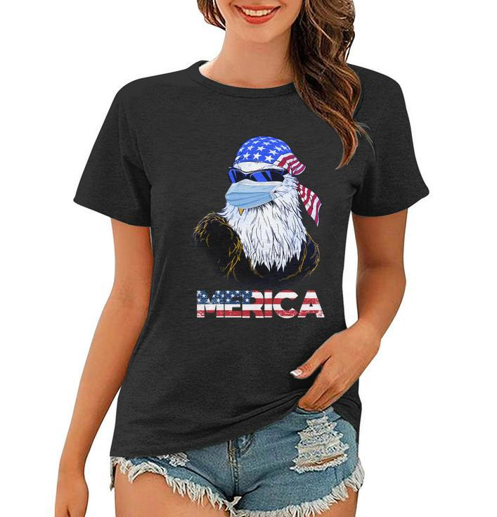 Merica Eagle Mullet 4Th Of July American Flag Vintage 2021 Great Gift Women T-shirt