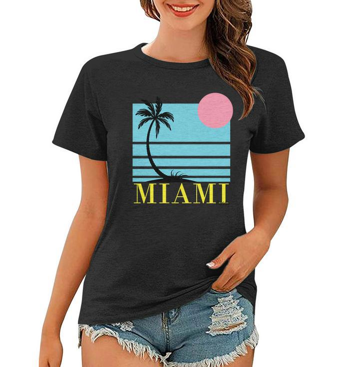 Miami Beach Sunset Women T-shirt