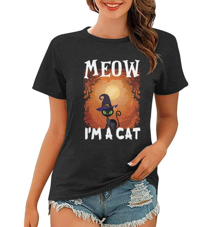 Moew Im A Cat Halloween Quote Women T-shirt