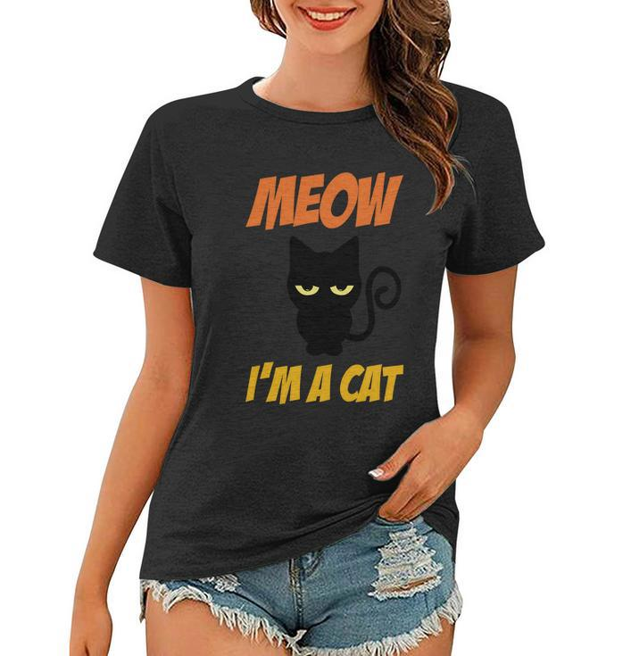 Moew Im A Cat Halloween Quote Women T-shirt