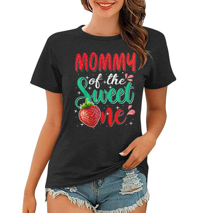 Mommy Of The Sweet One Birthday Party Theme Matching Family  Women T-shirt