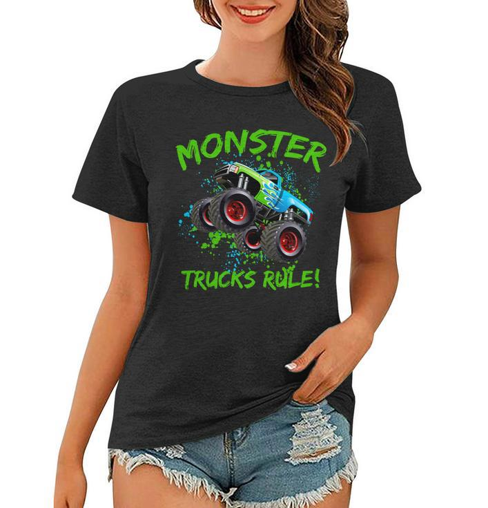 Monster Trucks Rule Tshirt Women T-shirt