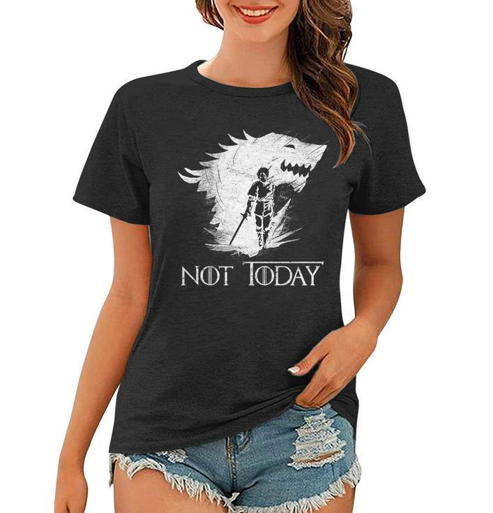Not Today Arya Wolf Tshirt Women T-shirt