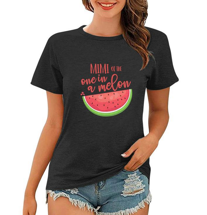 One In A Melon Watermelon Theme Funny Birthday Girl Women T-shirt