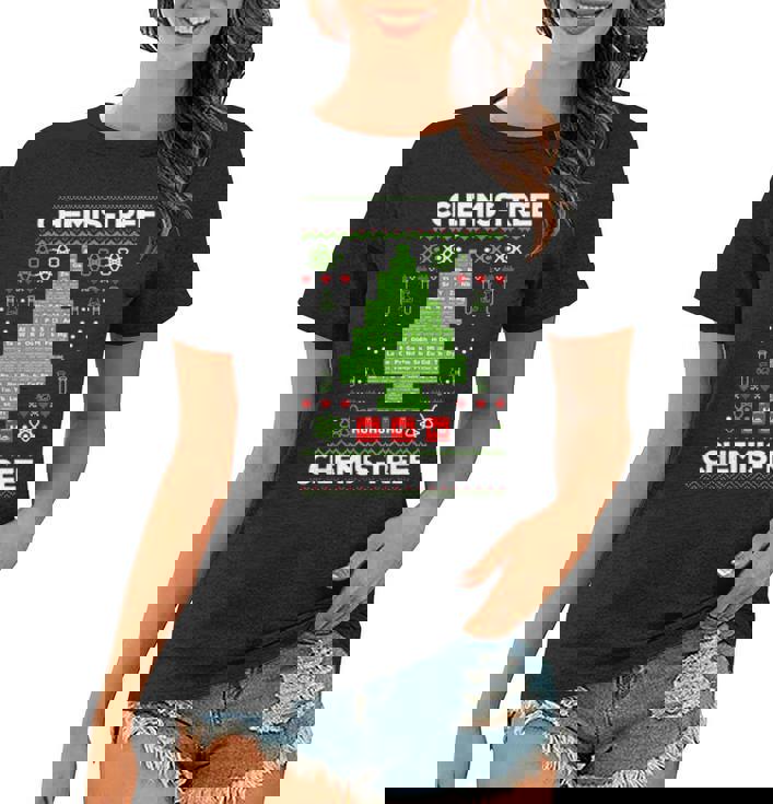 Periodic Table Tree Oh Chemistree Fun Chemistry Teacher Xmas V2 Women T-shirt Periodic Table Tree Oh Chemistree Fun Chemistry Teacher Xmas V2 Women T-shirt