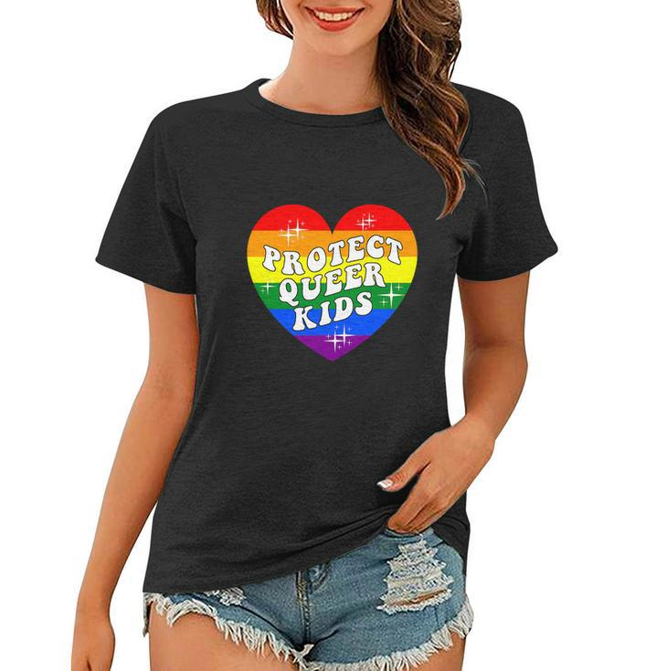 Protect Queer Kids Lgbtq Gay Pride Month Women T-shirt