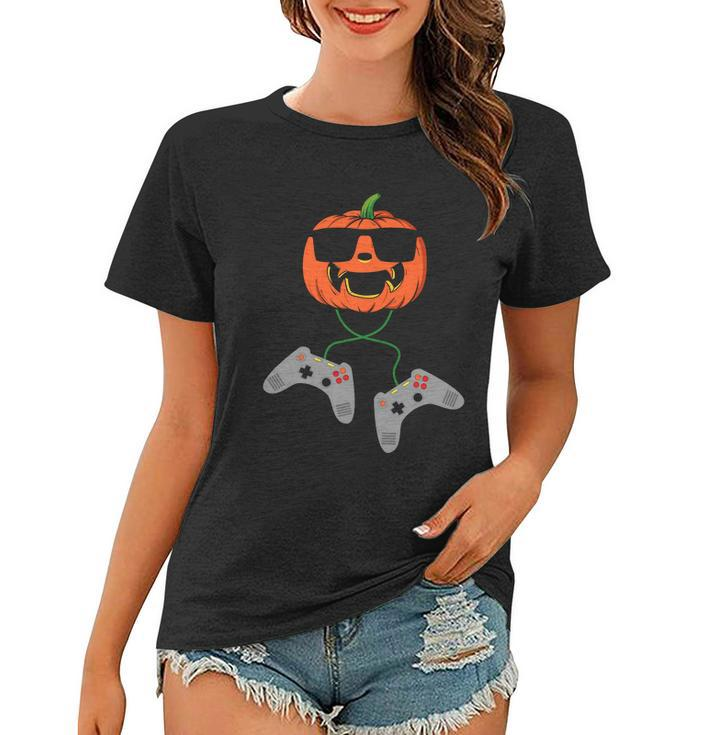 Pumpkin Gamer Halloween Quote Women T-shirt
