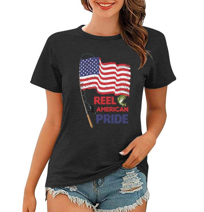 Reel American Pride 4Th Of July Fishing Women T-shirt